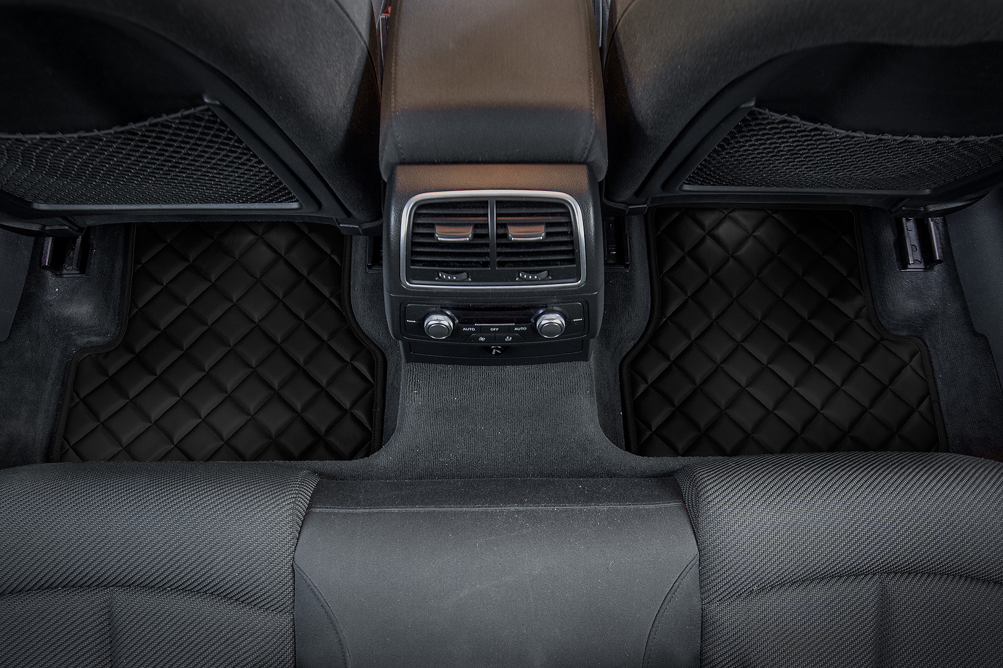 covorase podea spate sofer pasager set AUDI Q7 4M accesorii auto masina pieie eco sintetica matlasata pvc 2