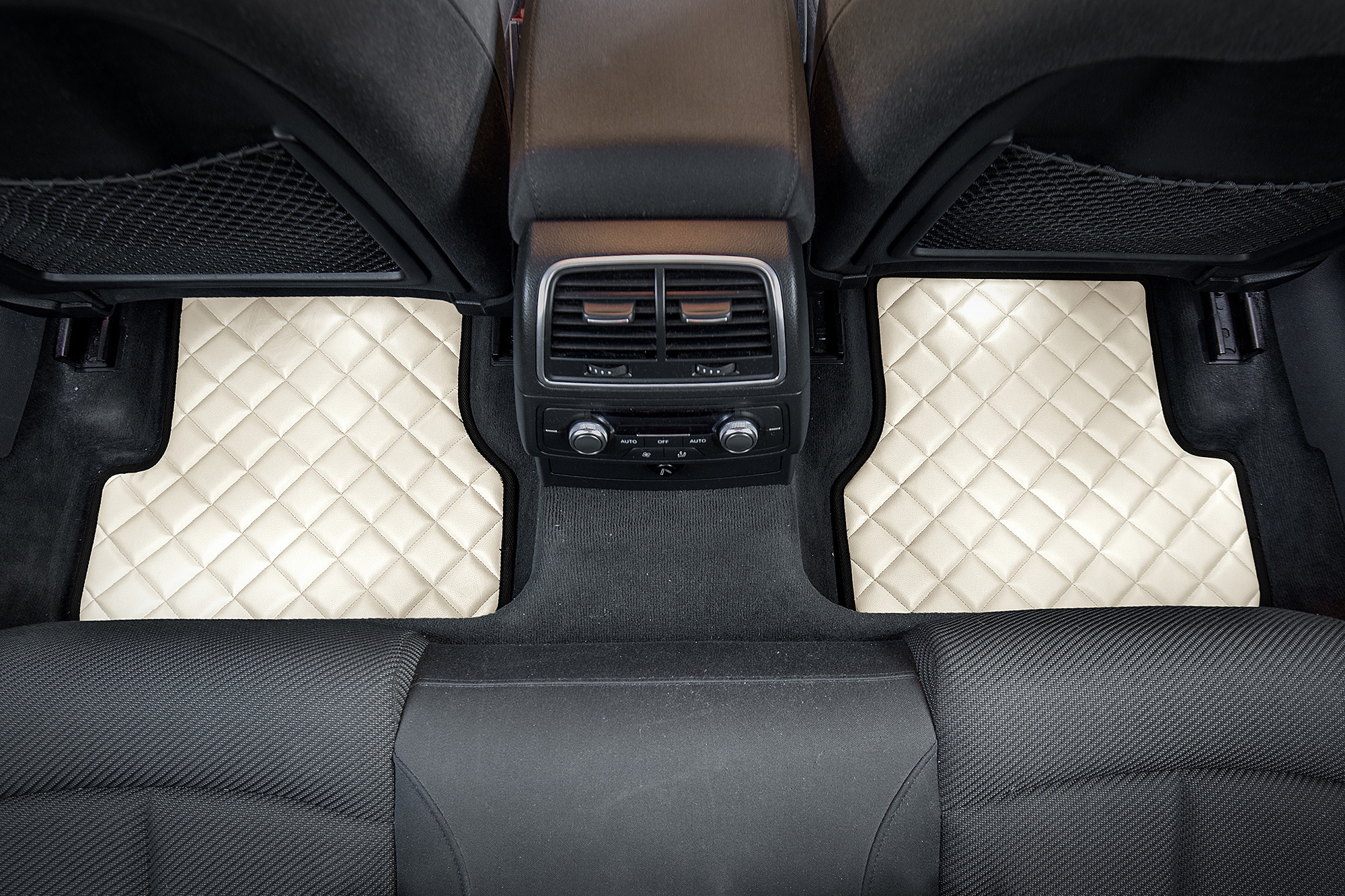 covorase podea spate sofer pasager set AUDI Q8 accesorii auto masina pieie eco sintetica matlasata pvc 2