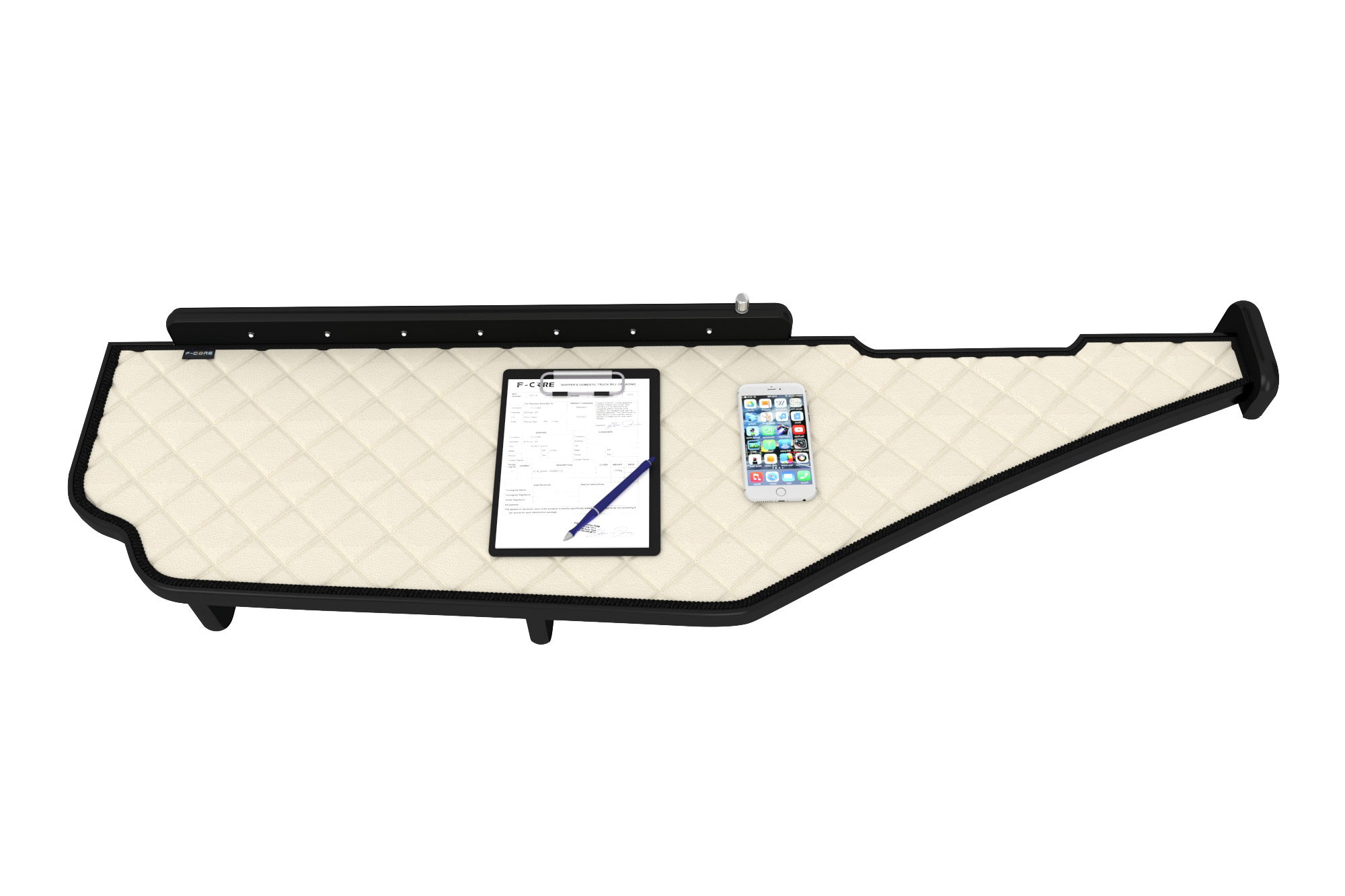 table dashboard cabine MERCEDES ACTROS MP 4 accessories truck elegance eco leather synthetic quilted velour fabric 3