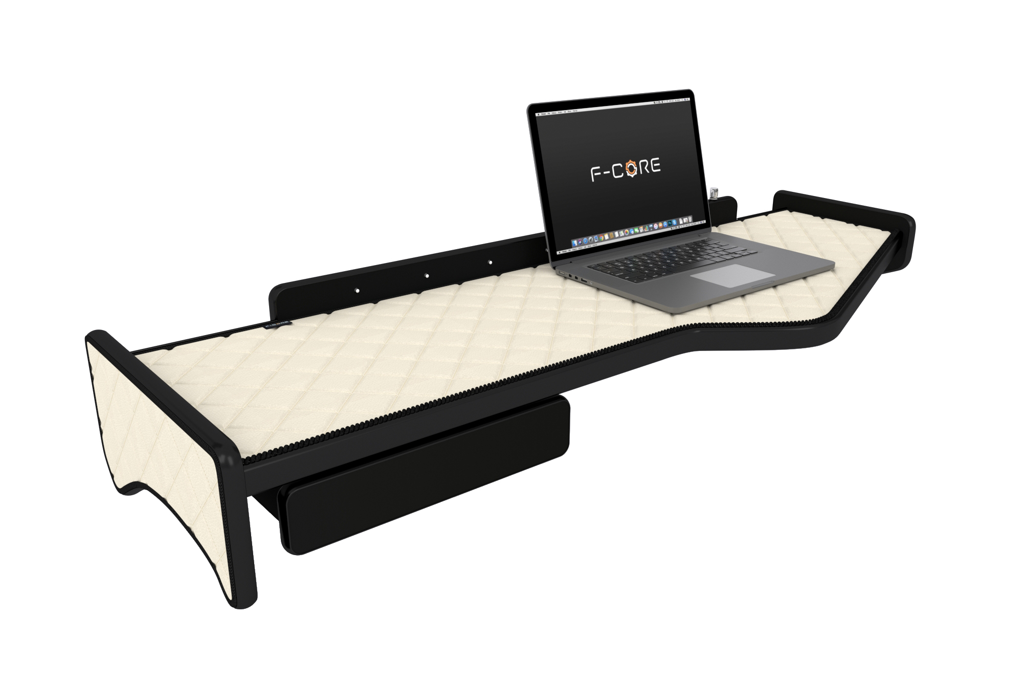 table dashboard cabine SCANIA R accessories truck elegance eco leather synthetic quilted velour fabric 1