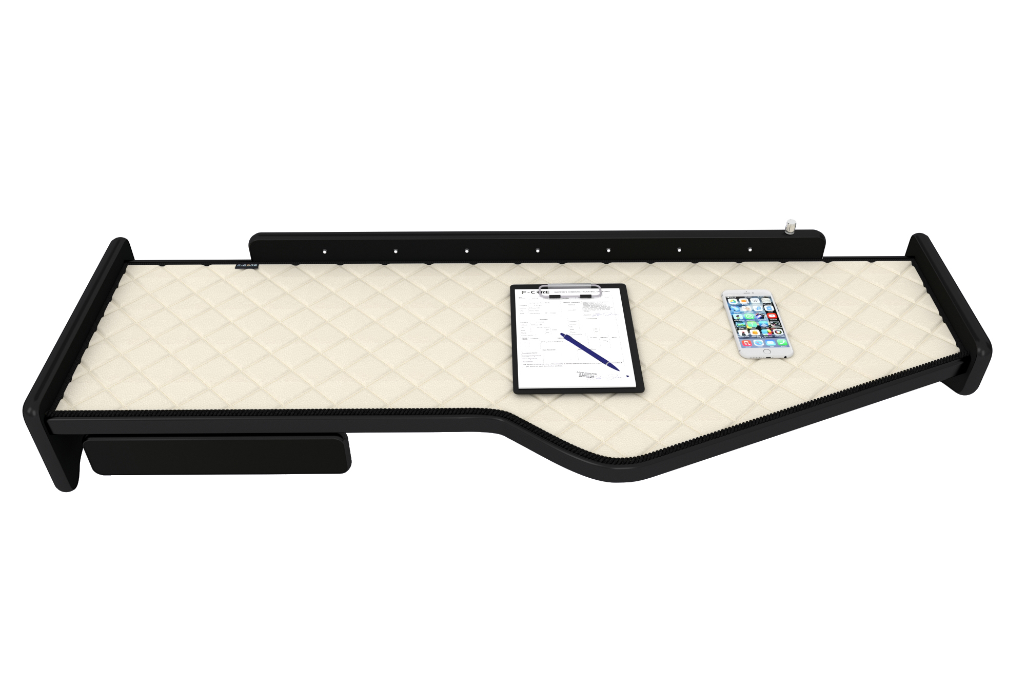 table dashboard cabine SCANIA R accessories truck elegance eco leather synthetic quilted velour fabric 3